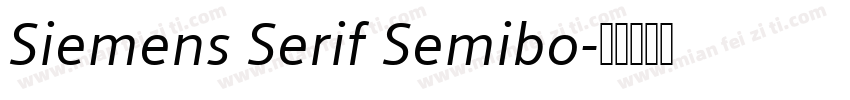 Siemens Serif Semibo字体转换